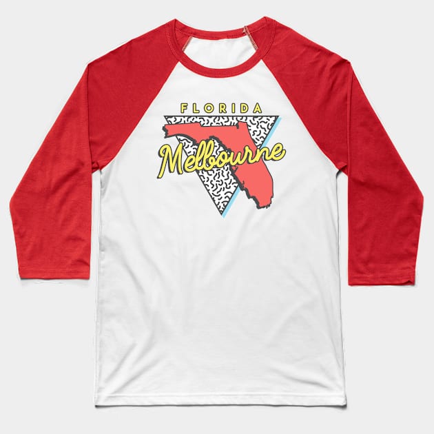 Melbourne Florida Triangle Baseball T-Shirt by manifest